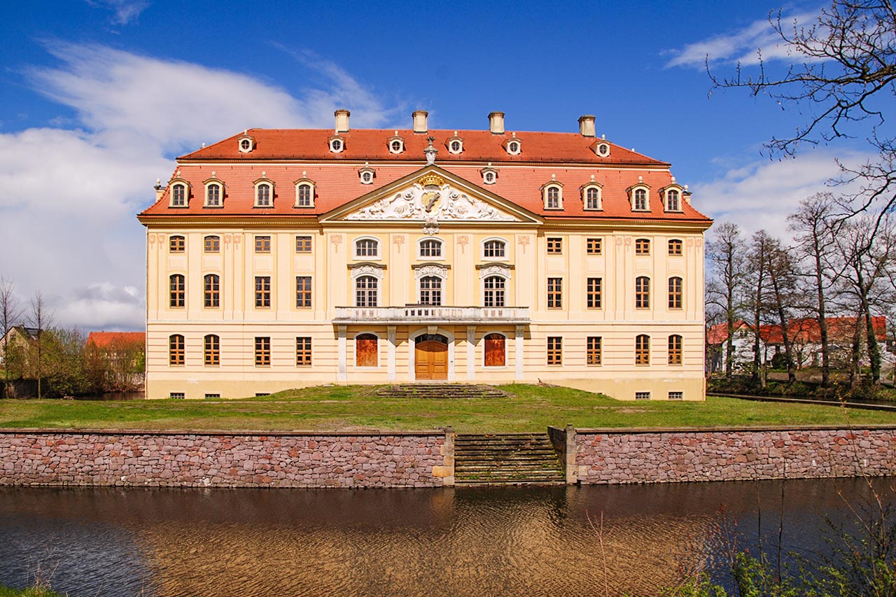 Schloss Wachau, Forellenteich, Foto: Besucherzentrum im Schloss Seifersdorf