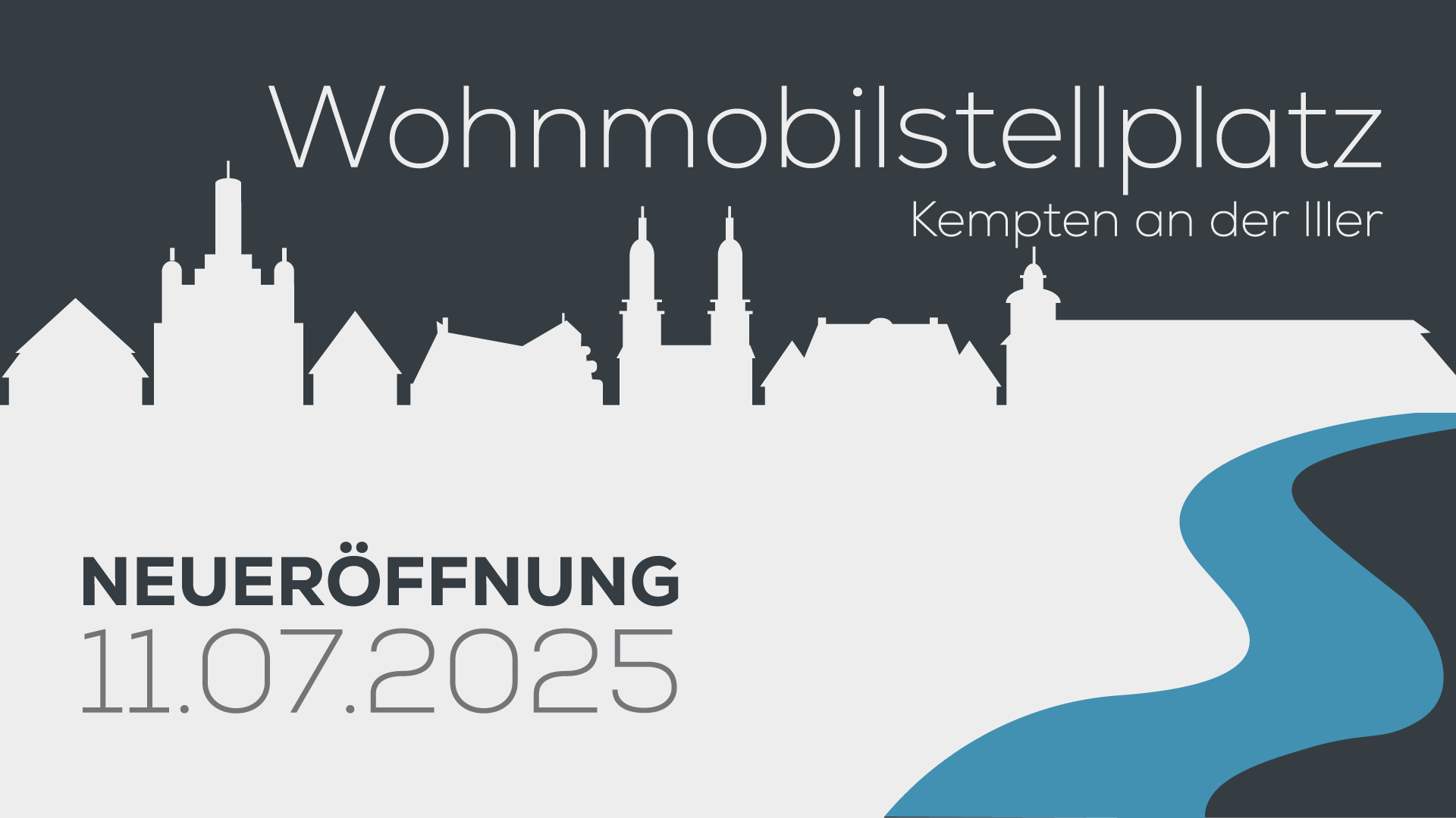 Wohnmobilstellplatz Kempten an der Iller.