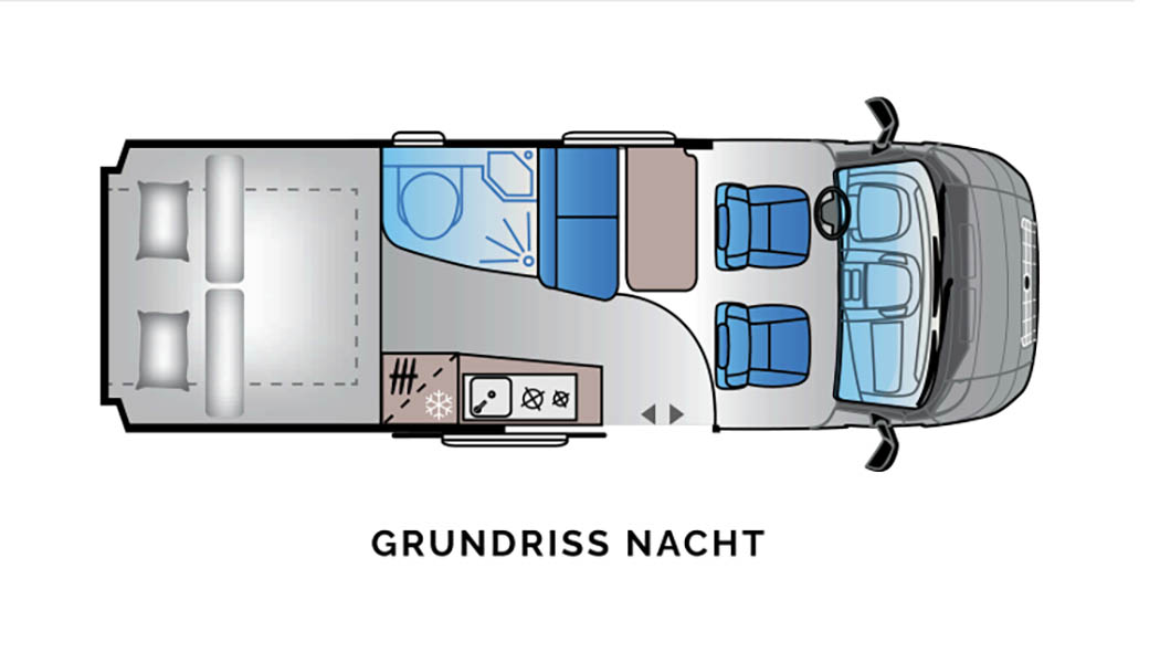 Wohnmobil Sun Living V 65 GX - Grundriss